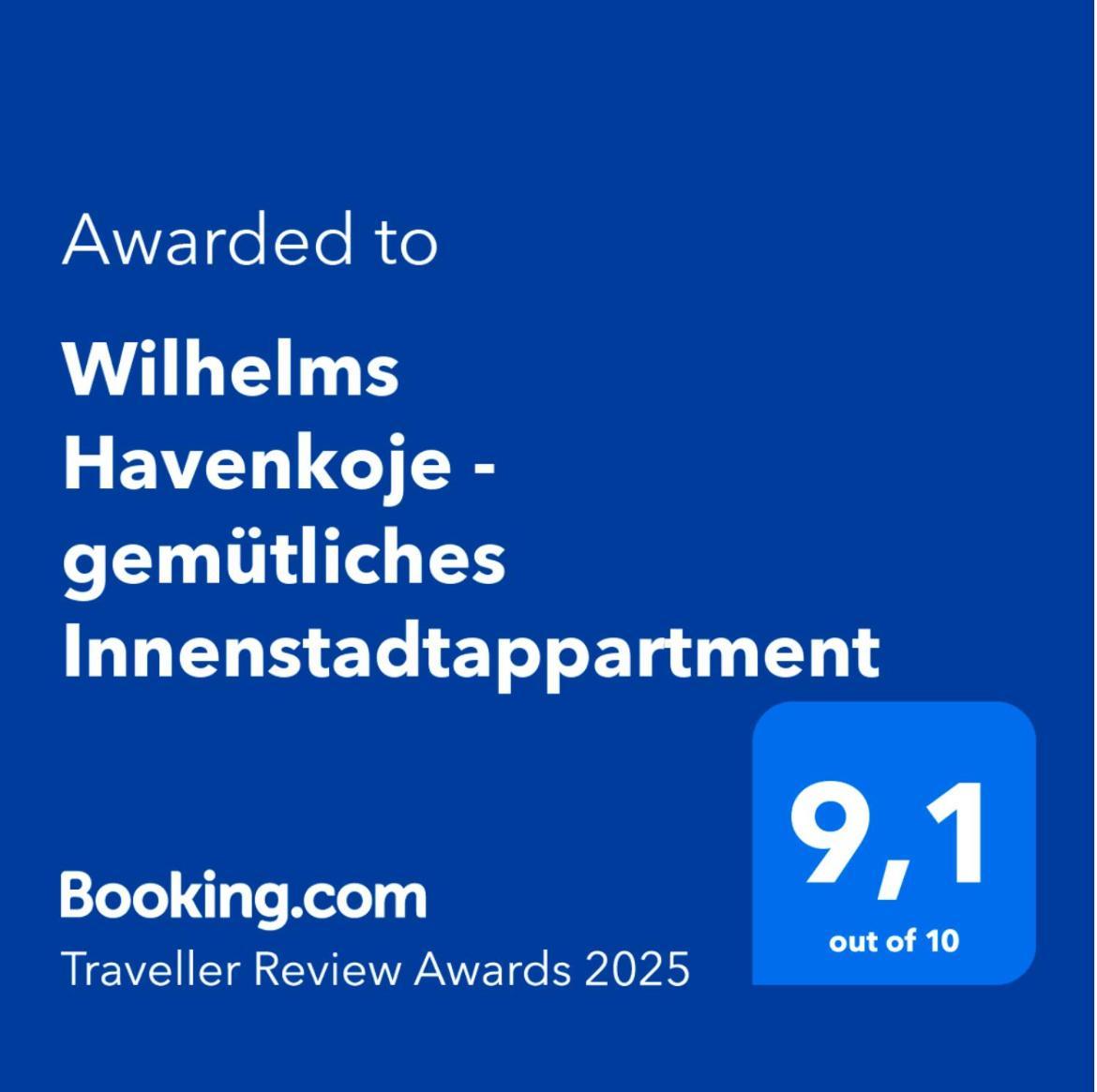 Wilhelms Havenkoje - Gemuetliches Innenstadtappartment 빌헬름스하펜 외부 사진